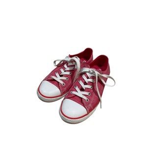Converse Chuck Taylor All Star 547307F Dainty Sneakers Women's Size 7 Red/White